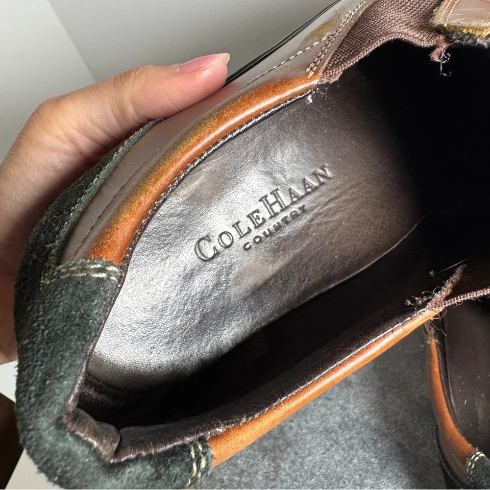 Cole Haan Country Trucker Leather Brown Clogs Shoes 9 9.5